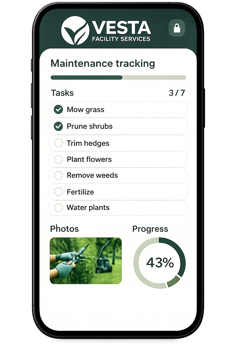VESTA Facility Services maintenance app